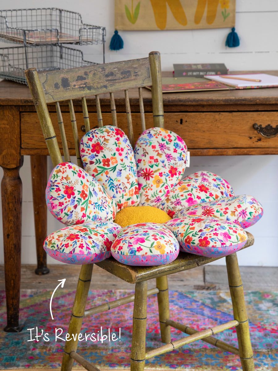 Reversible Flower Seat &amp; Floor Cushion