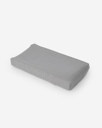 SALE-Nickel Cotton Muslin Changing Pad Cover