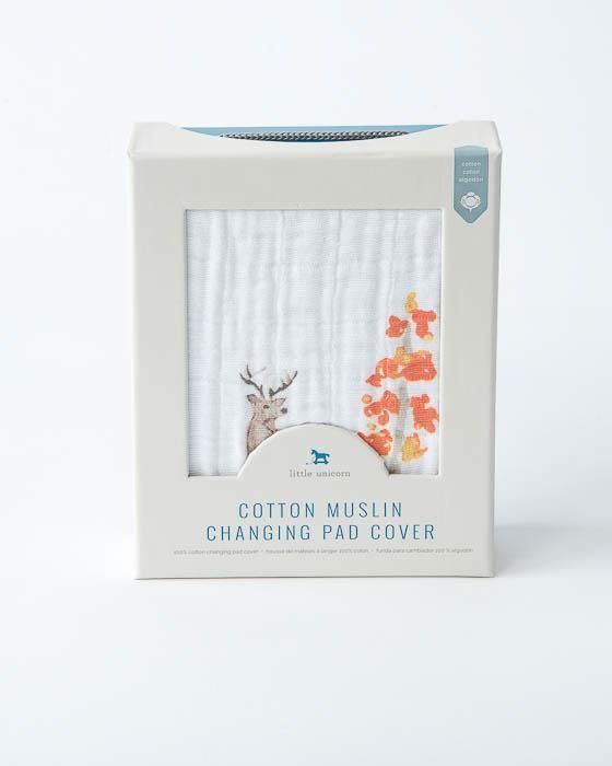 SALE-Oh Dear Cotton Muslin Changing Pad Cover