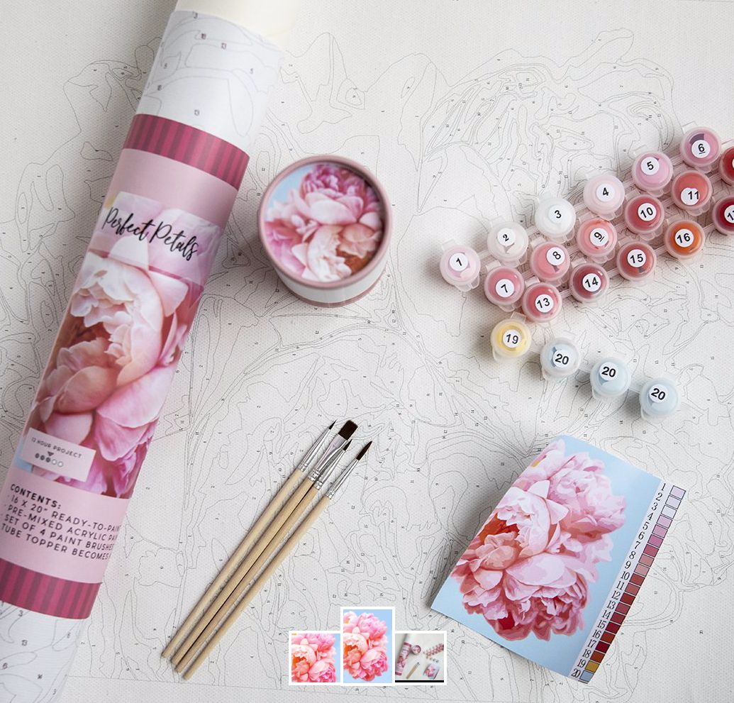SALE-Perfect Petals- Paint by Number Kit