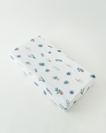 SALE-Prickle Pots Cotton Muslin Changing Pad Cover