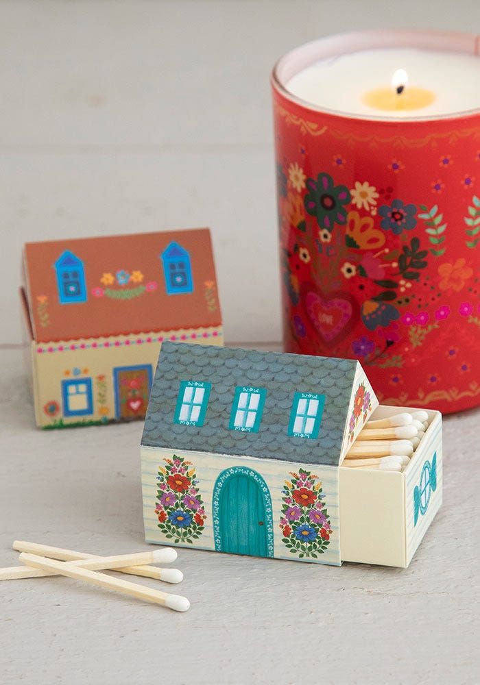 Set of 2 Cottage Matchboxes