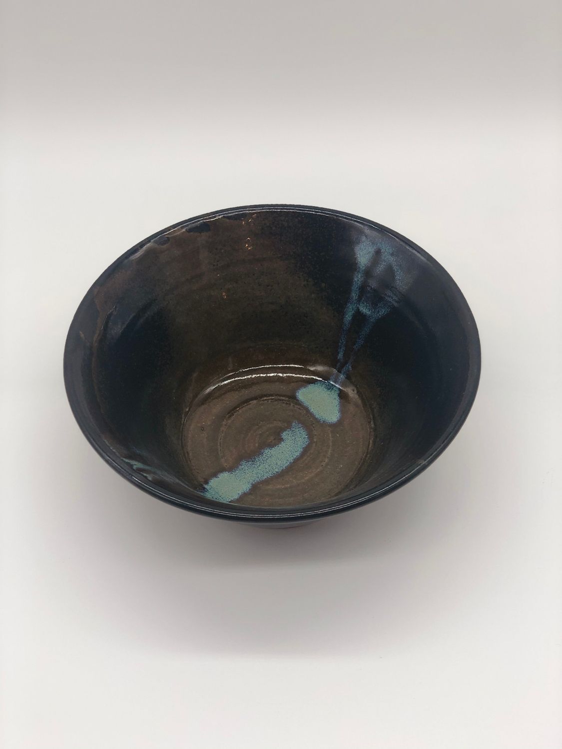 Rich Brown and Blue Color Drop Noodle Bowl