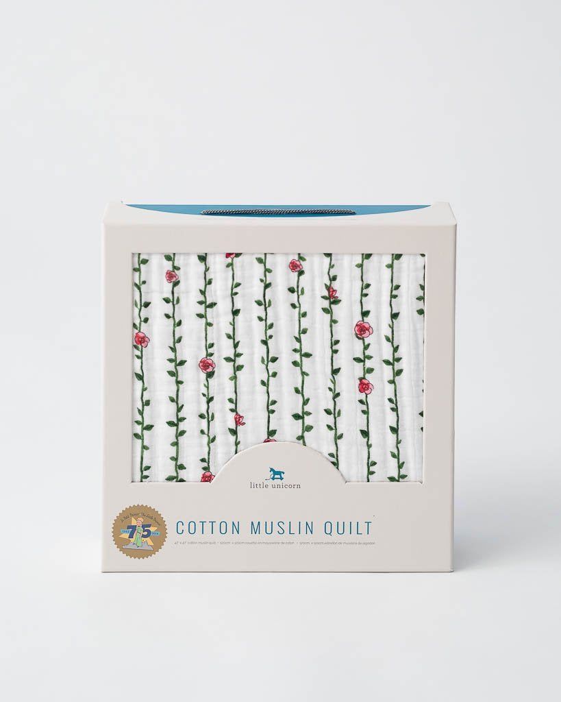 Rose Vine Cotton Muslin Quilt