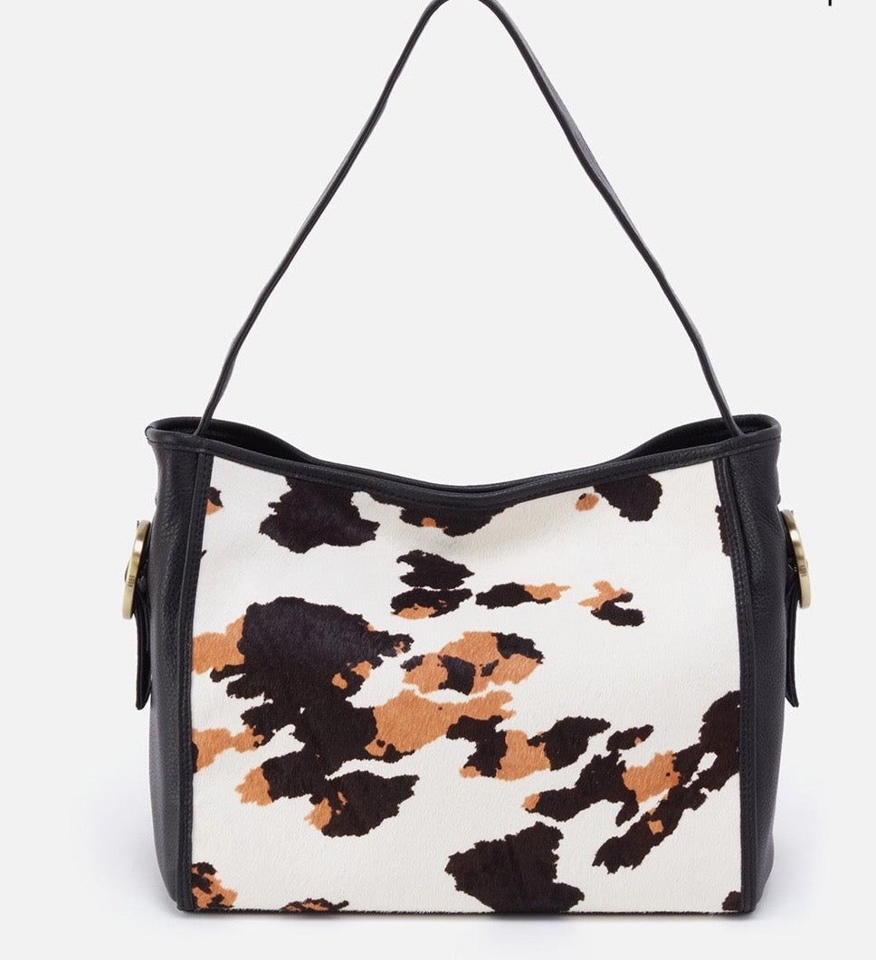 Render Shoulder Bag in Cow Print