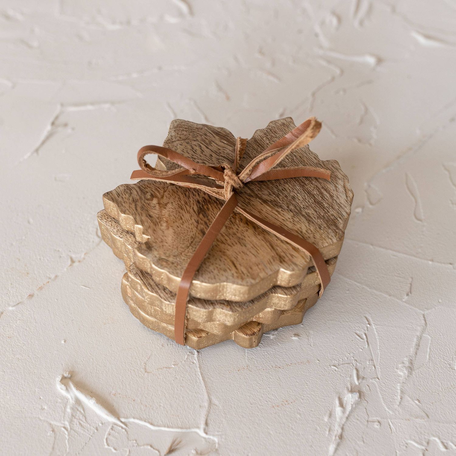 S/4 Hansel Leaf Coasters