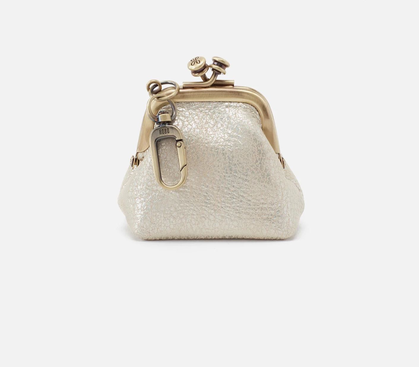 Run Bag Charm in Pearlized Silver