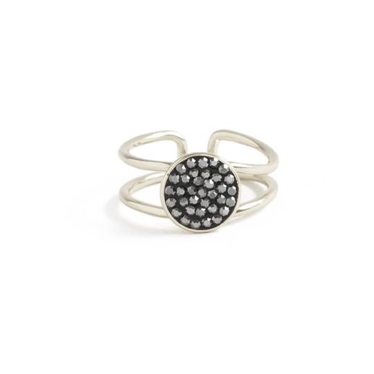 Shimmer Adjustable Ring in Silver