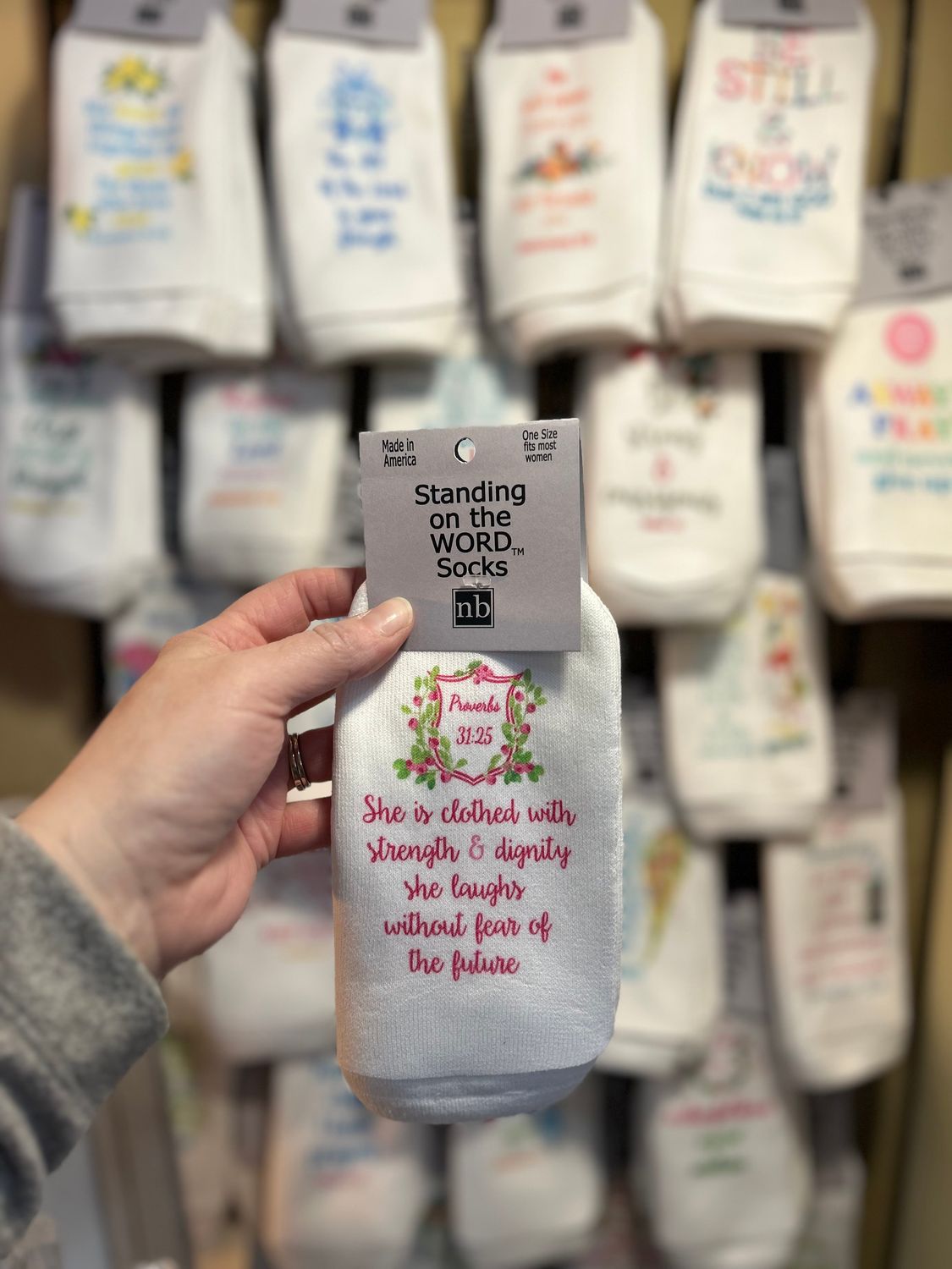 She is Clothed with Strength- Standing on the Word Socks