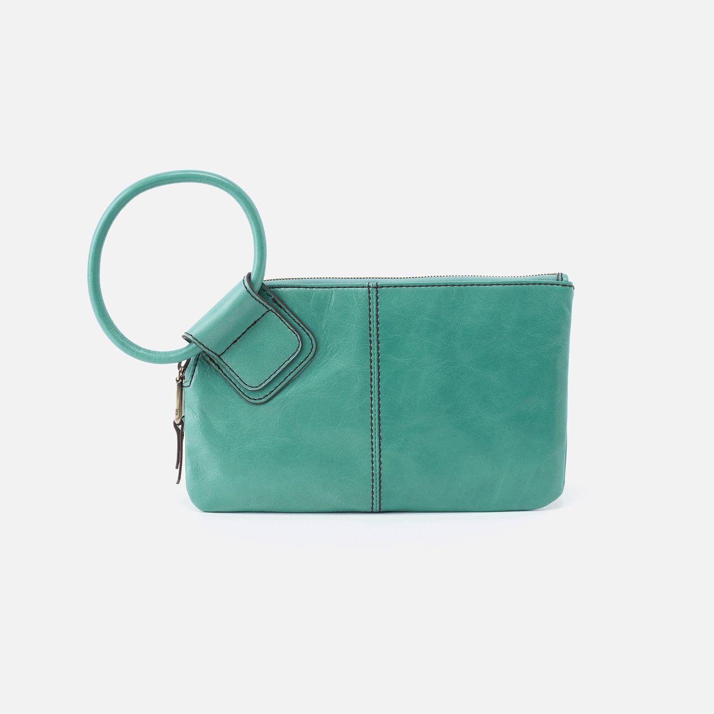 Sable Wristlet Clutch in Seafoam