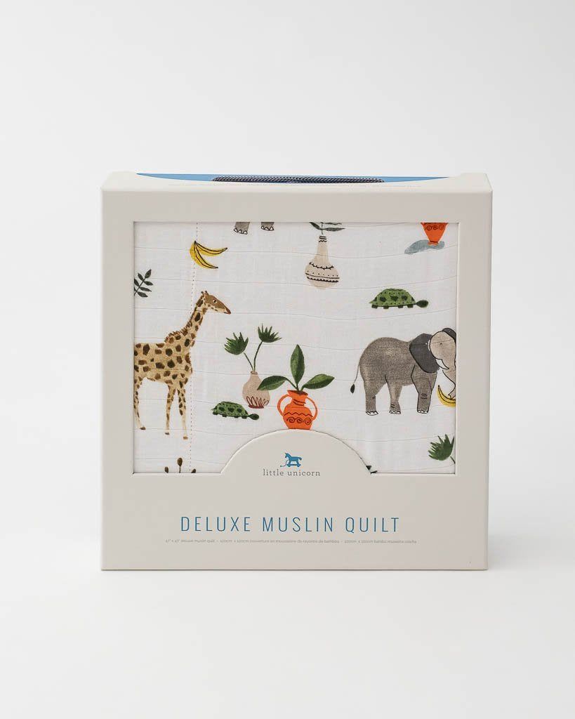 Safari Social Deluxe Muslin Quilt