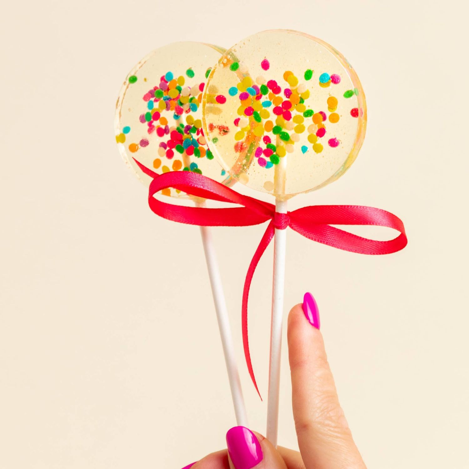 SALE-Celebration Sparkle Lollipops -- Birthday Cake