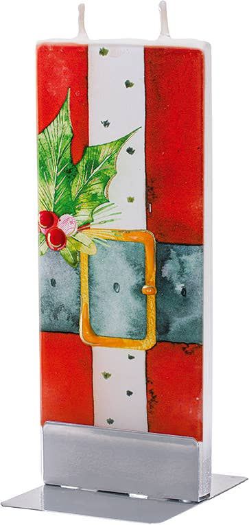 Santa Belt- Flat Handmade Candle