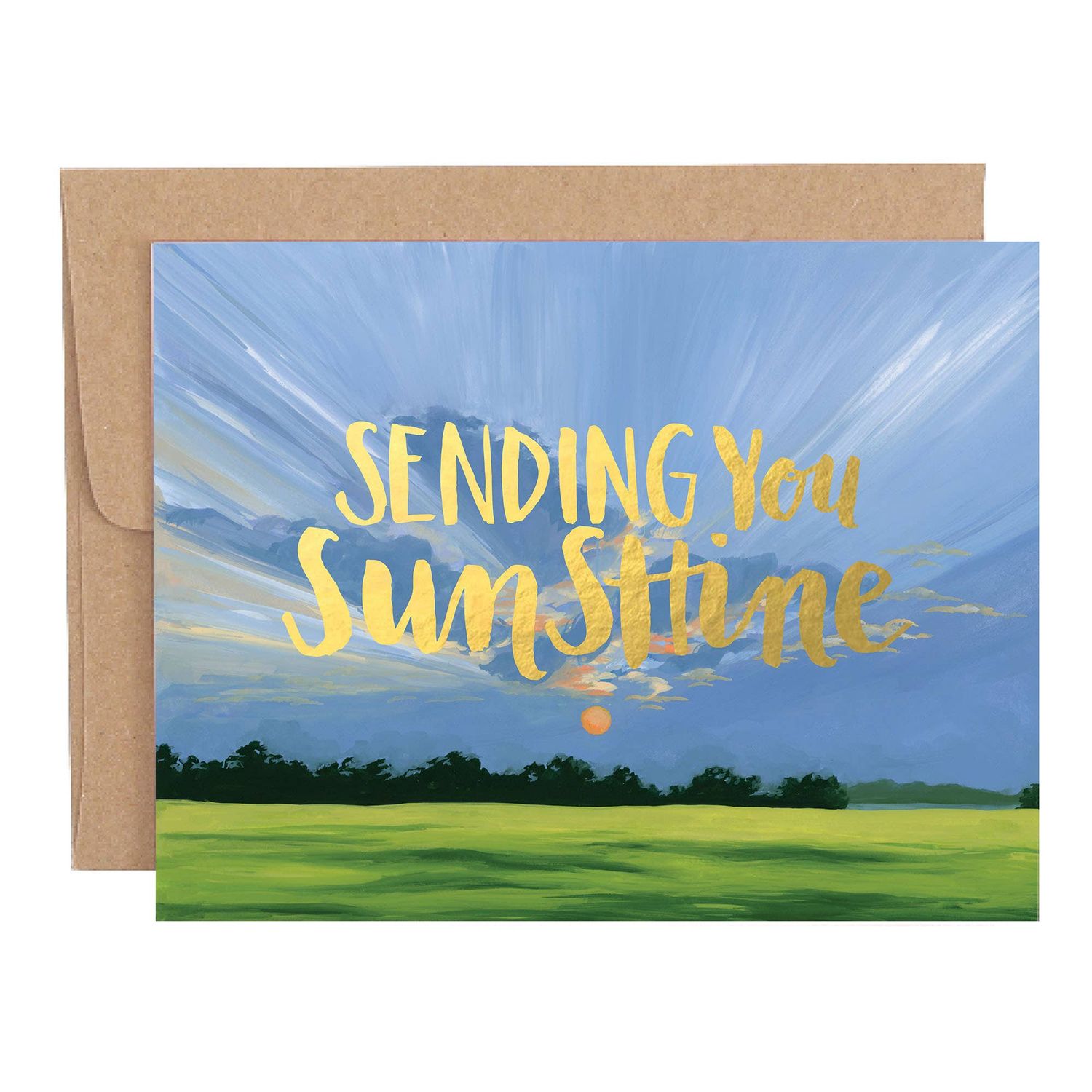 Sending Sunshine Landscape Greeting Card