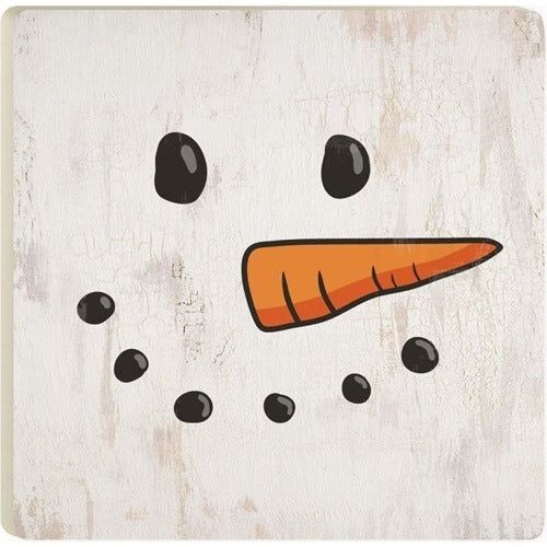 Snowman Ceramic Coaster