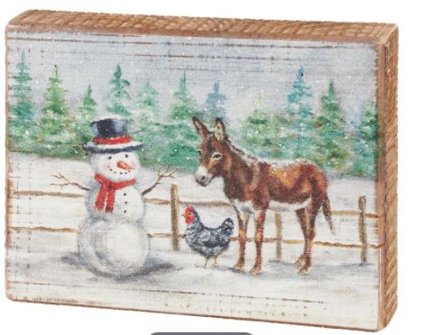 Snow Friends Block Sign