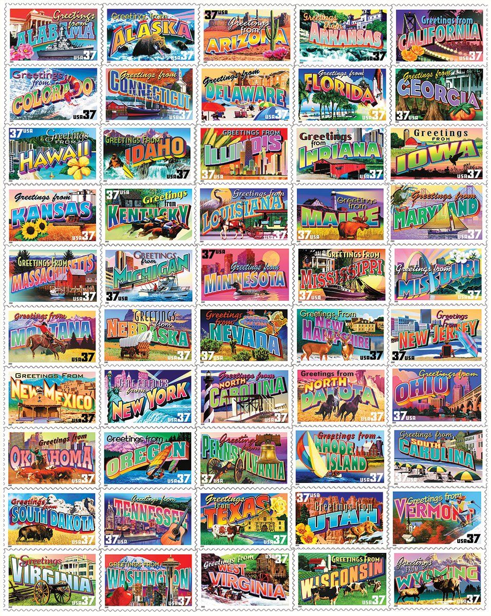 State Greeings Stamps Puzzle