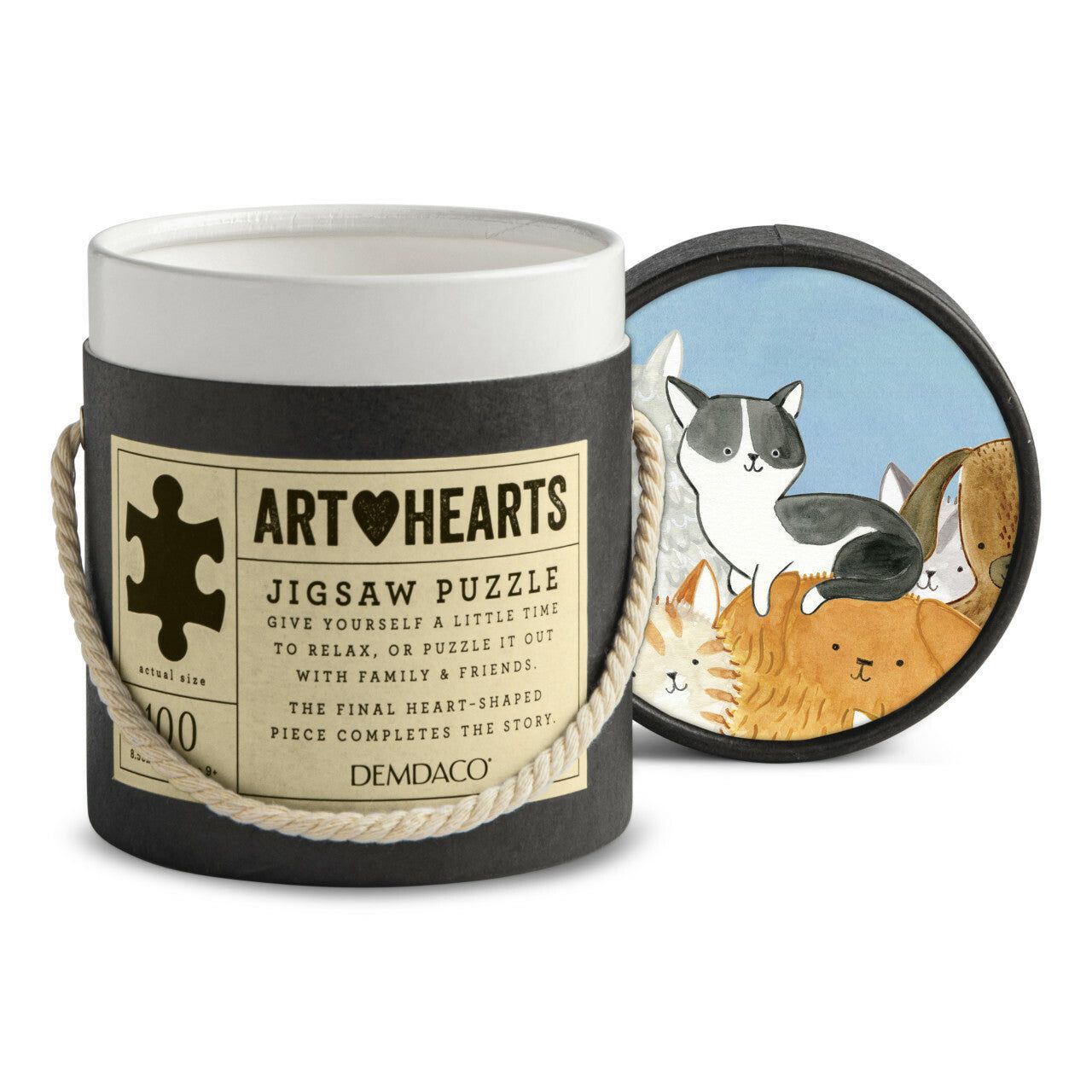 Stay Paw-sitive Art Heart Gift Puzzle