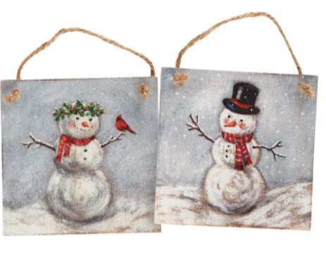 Snow Family Ornament Set