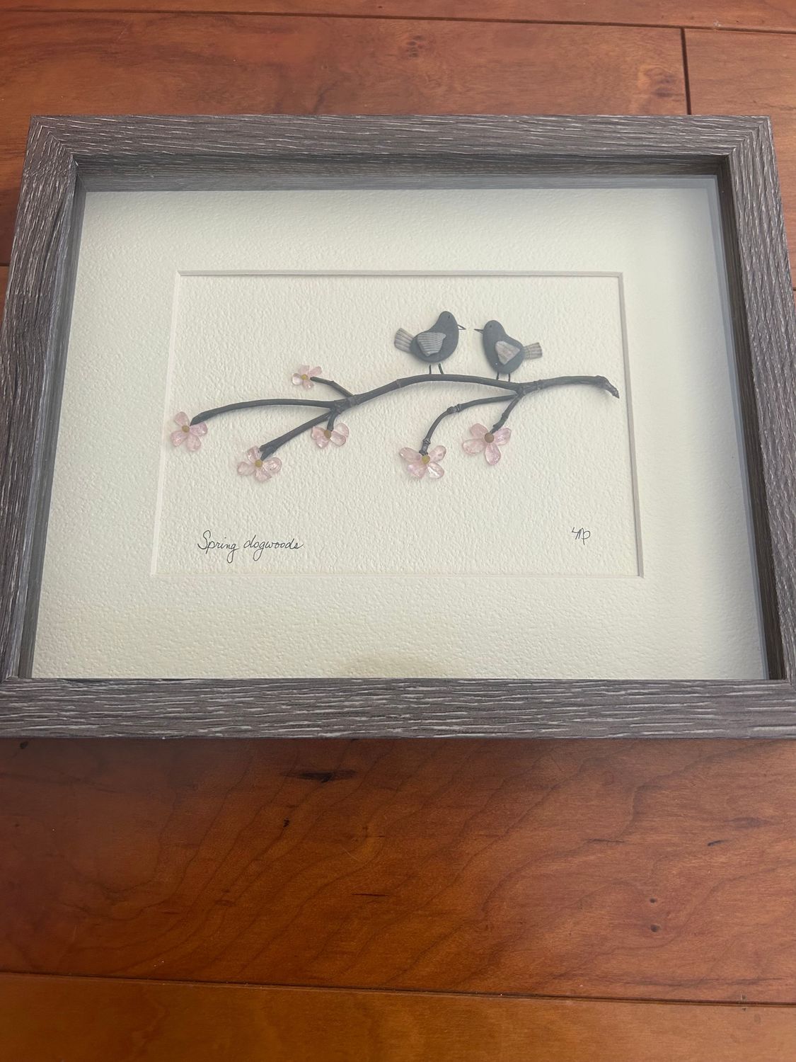 Spring Dogwoods Pebble Art