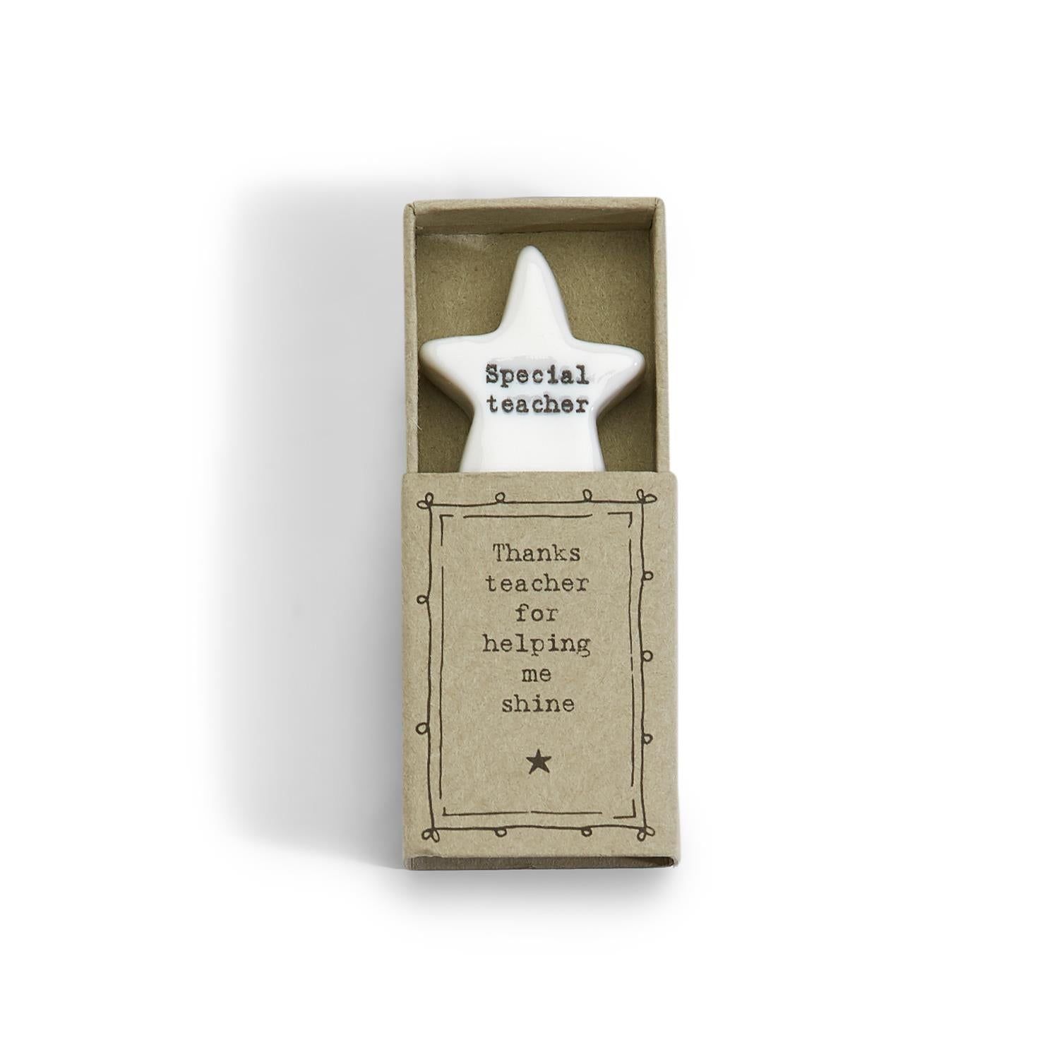 Special Teacher Matchbox Gift