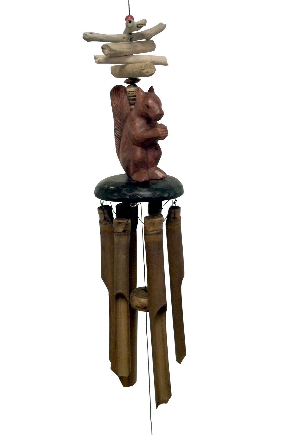 Squirrel Bamboo Wind Chime