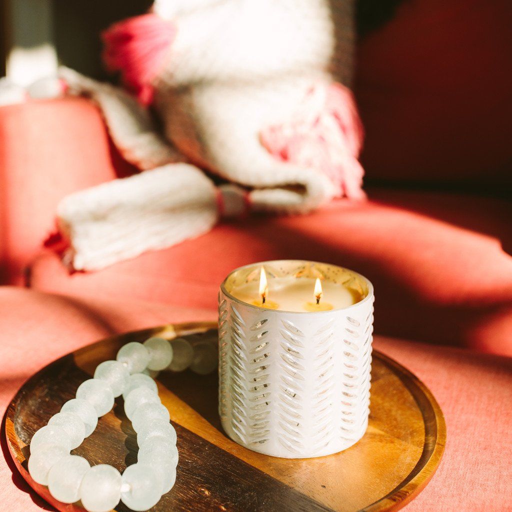 Sweet Grace Large Frosted Candle #039