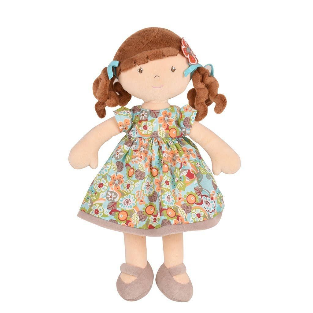 Summer - Brunette Hair with Orange Floral Dress
