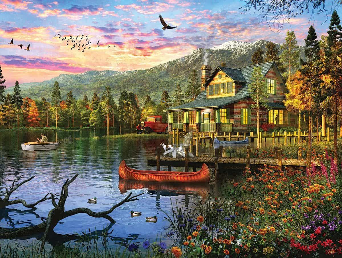 Sunset Cabin Puzzle