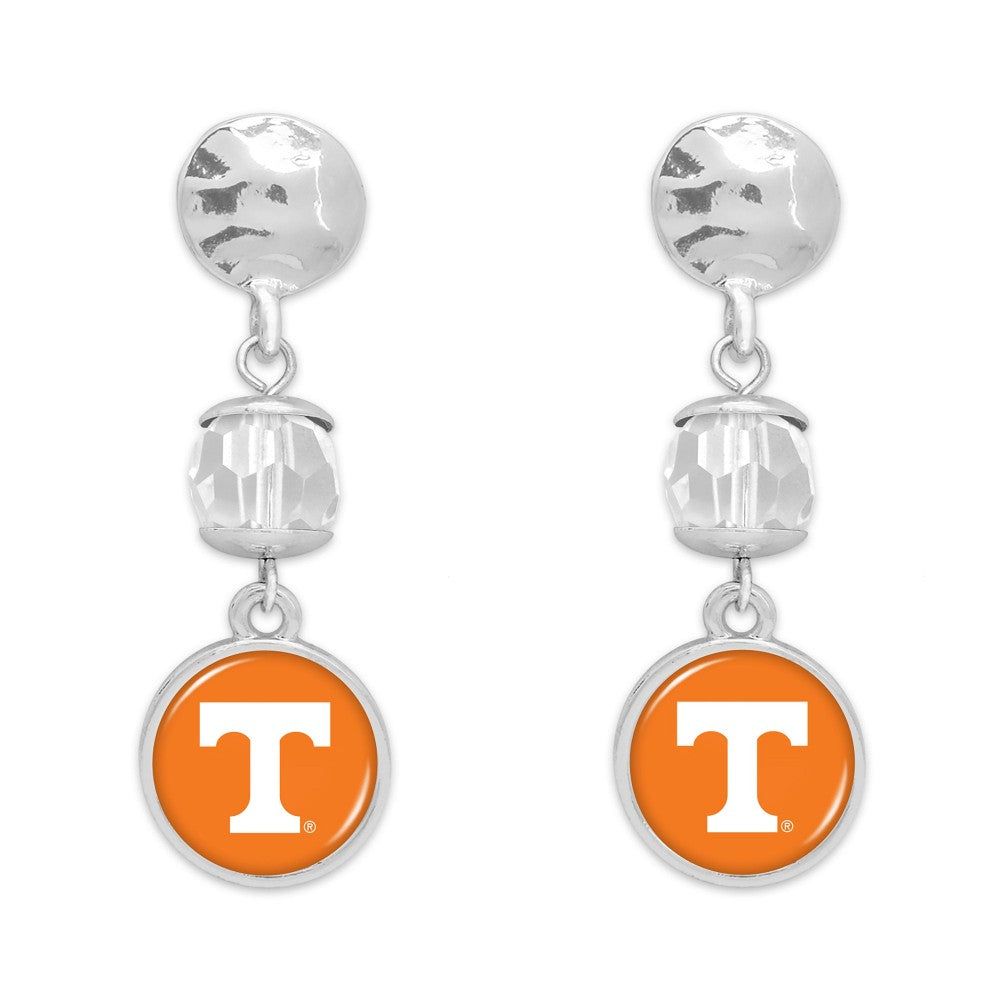 Tennessee Silver Toned &amp; Beaded Drop earrings