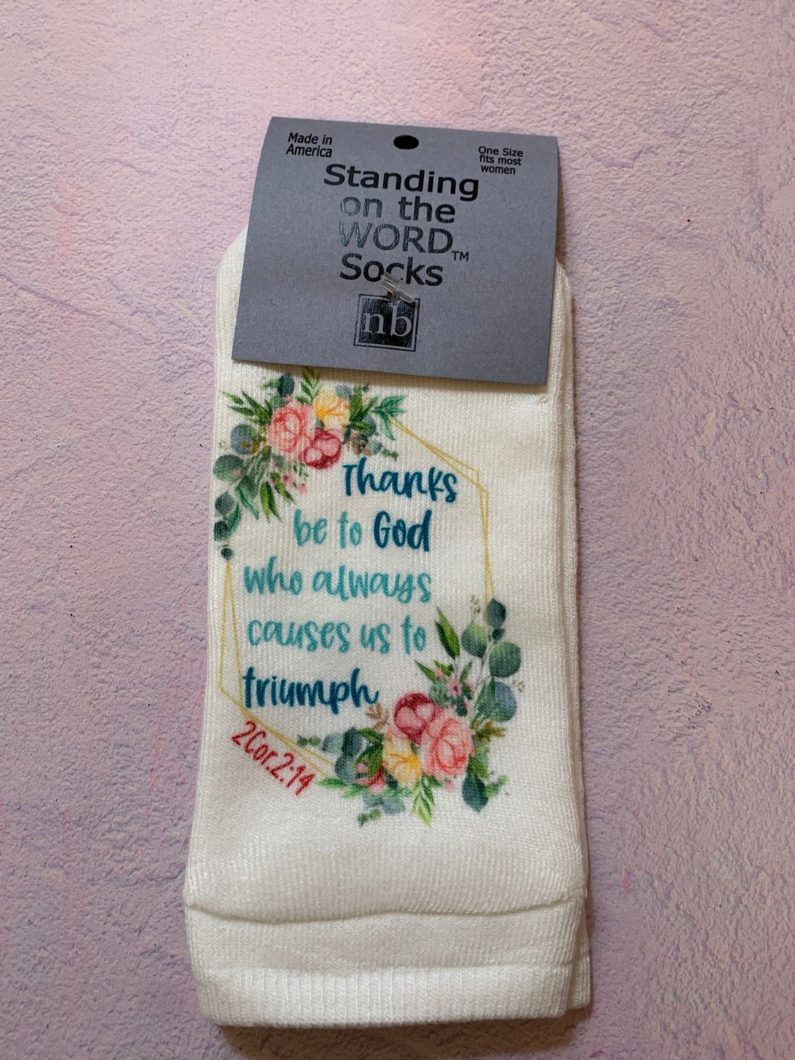 Thanks be to God...-Standing on the Word Socks