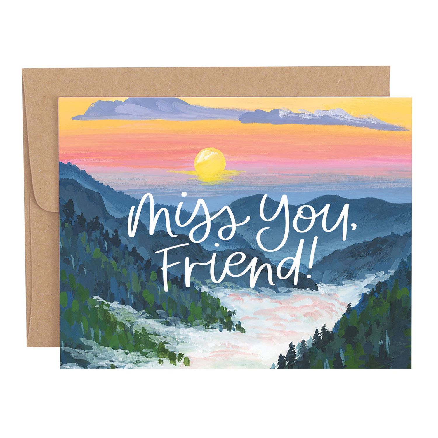 Smoky Mountains Friendship Greeting Card