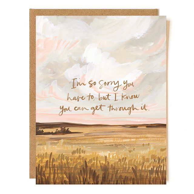 So Sorry Landscape Card