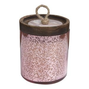 Sweet Grace Mercury Glass with Wooden Lid 018