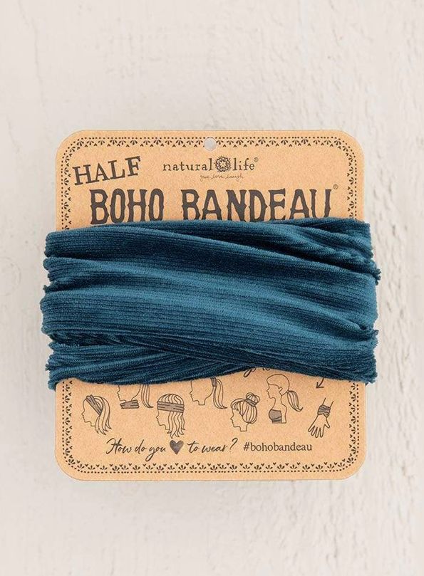 TEAL CORDUROY BOHO BANDEAU®