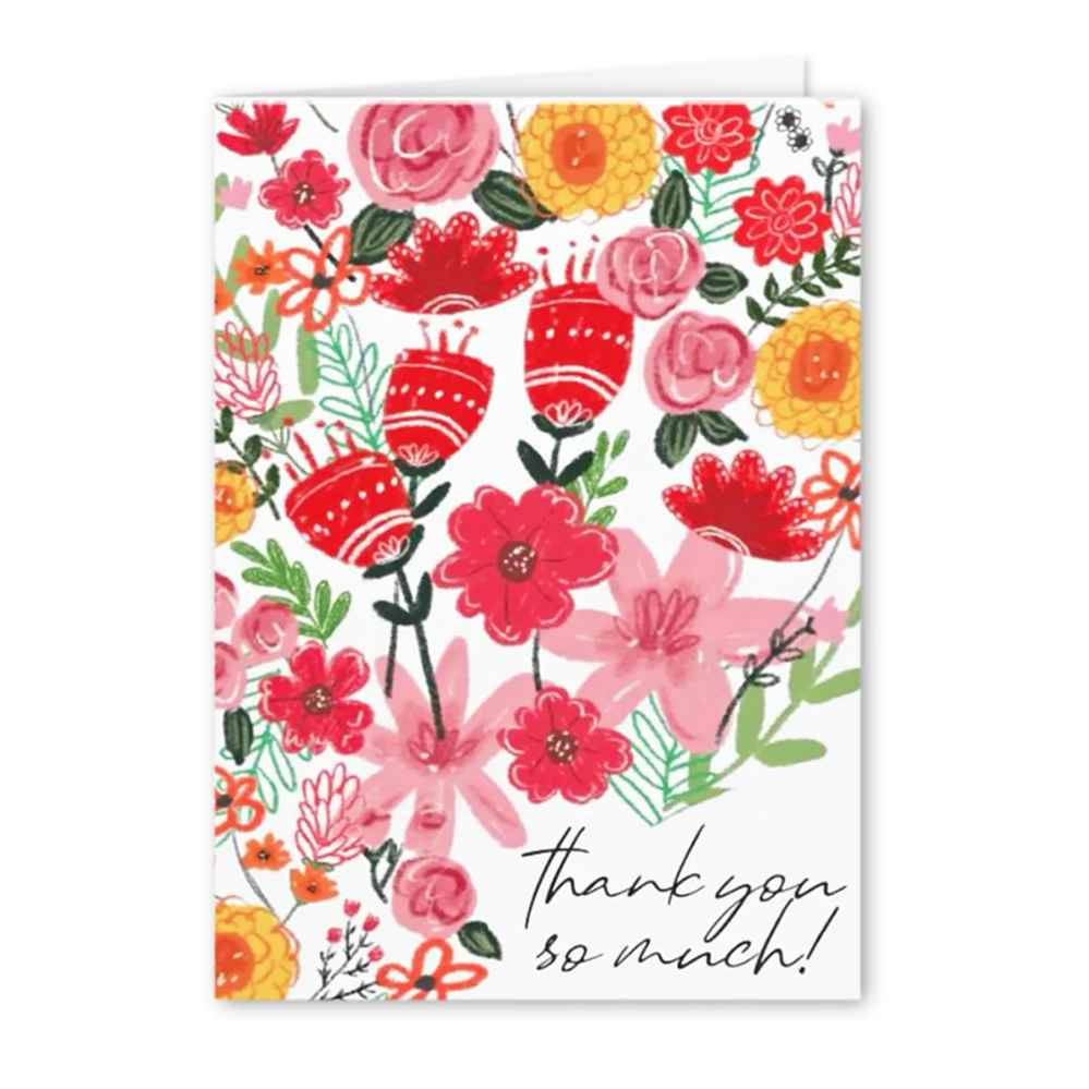 Thank you (Red Floral)