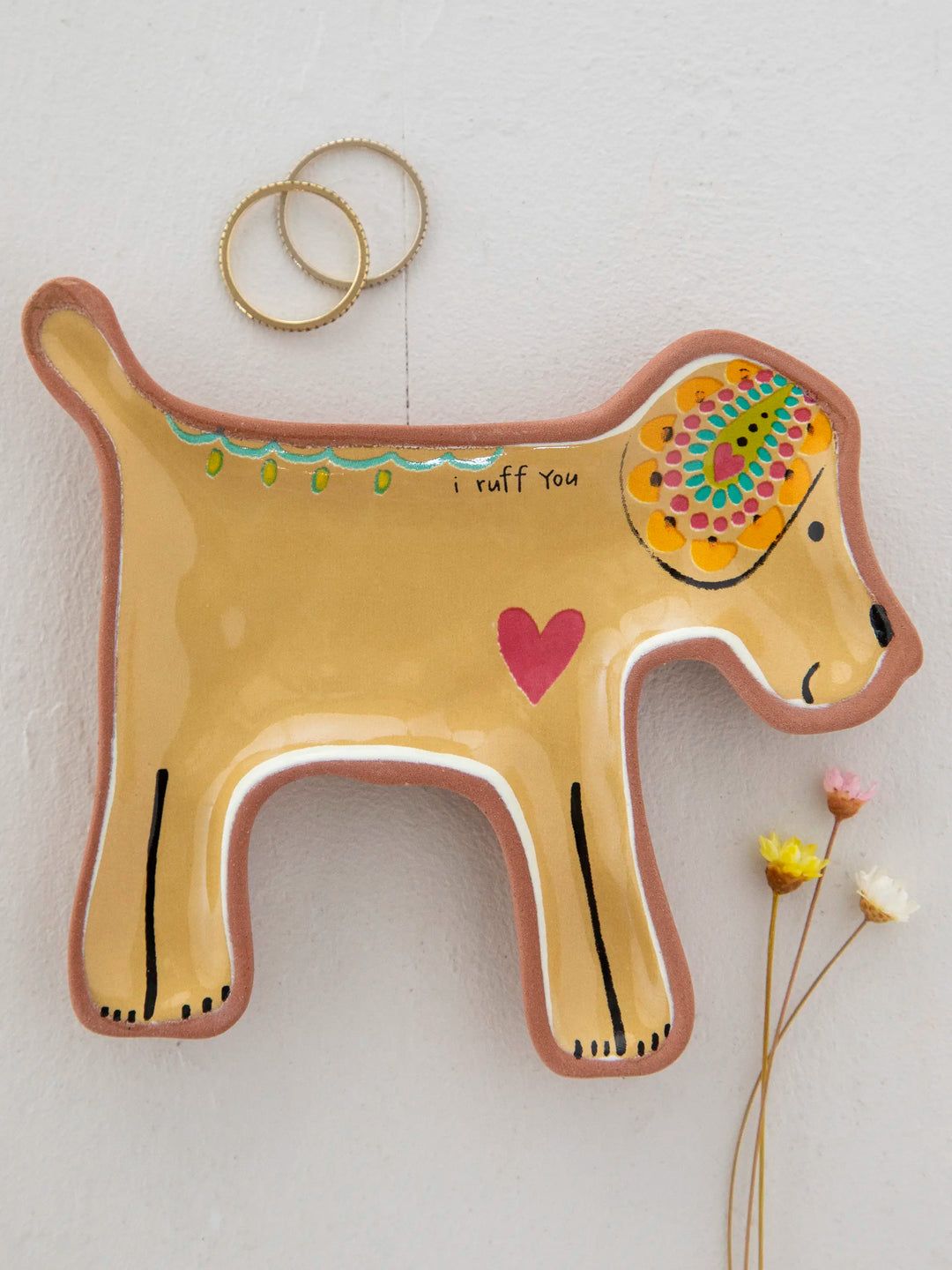 Terracotta Trinket Dish- I Ruff You