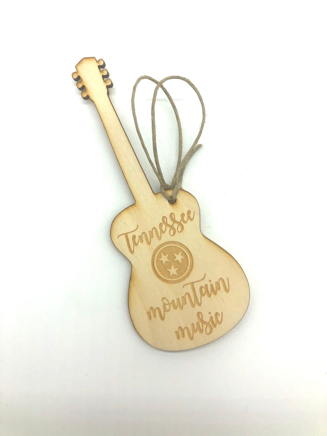 Tennessee Mountain Music Wooden Christmas Ornament