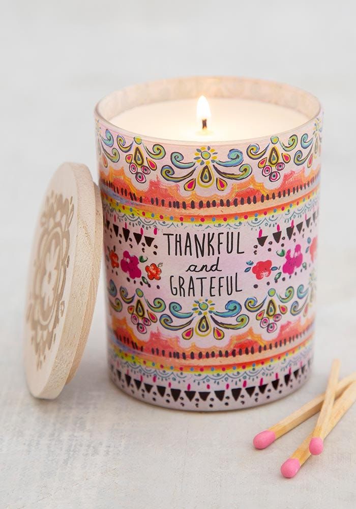 Thankful &amp; Grateful Soy Candle