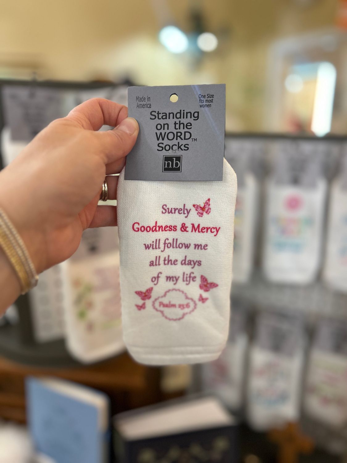 Surely goodness and mercy shall follow you-Standing on the Word Socks