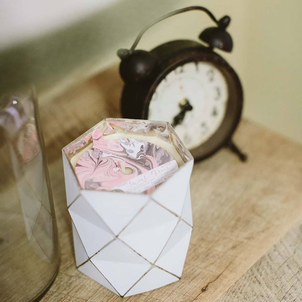 Sweet Grace Diamond Prism Large Candle #019