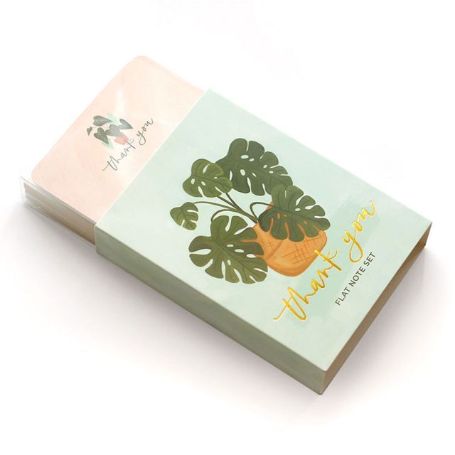 Thank you Flat Note Set - Plants