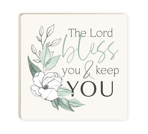 The Lord bless and keep you Coaster
