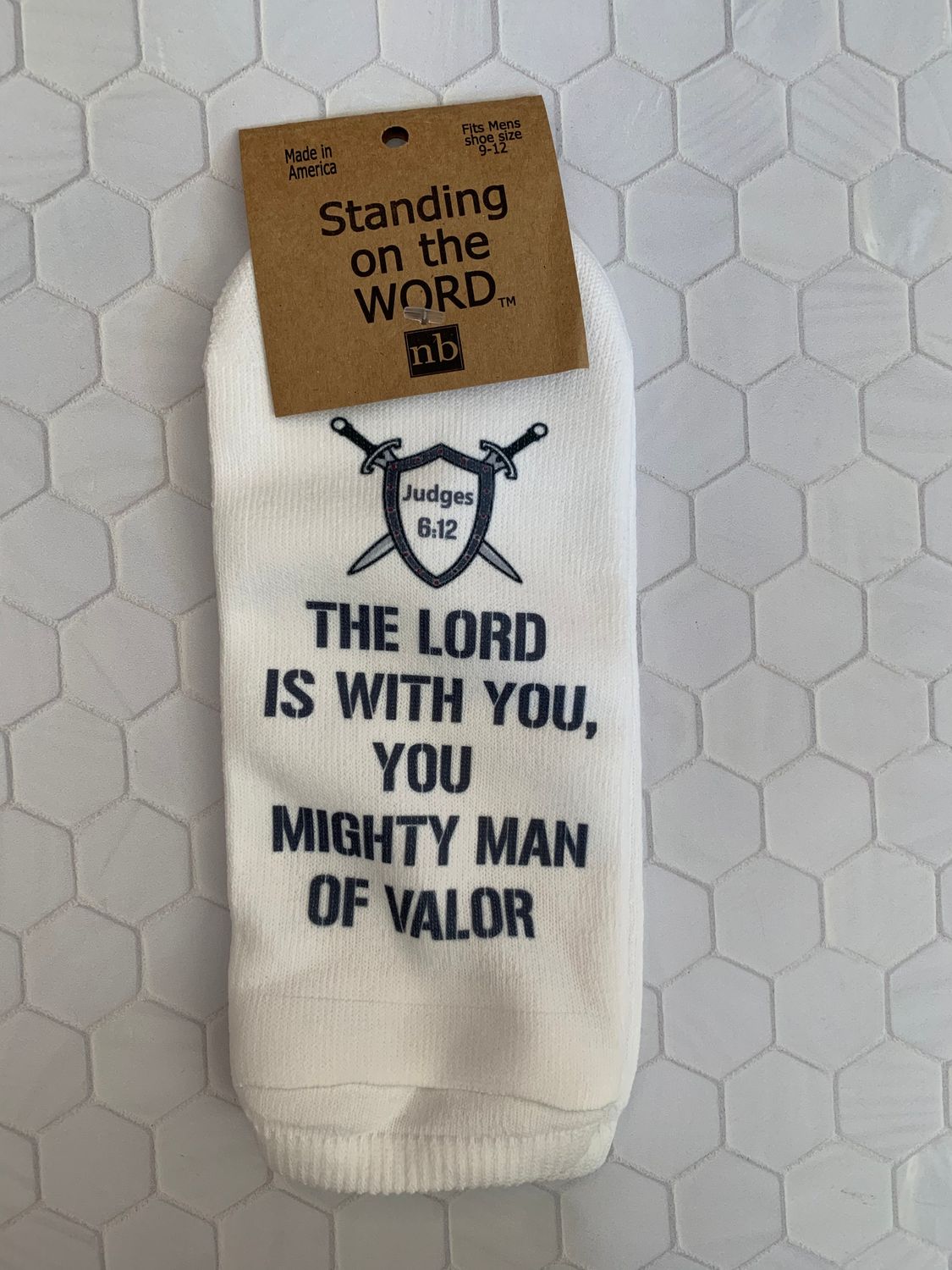 The Lord is With You, You Mighty Men - Men's Standing on the Word Socks