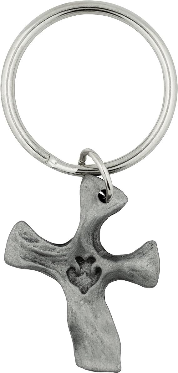 The Original Clinging Cross Pewter Keyring
