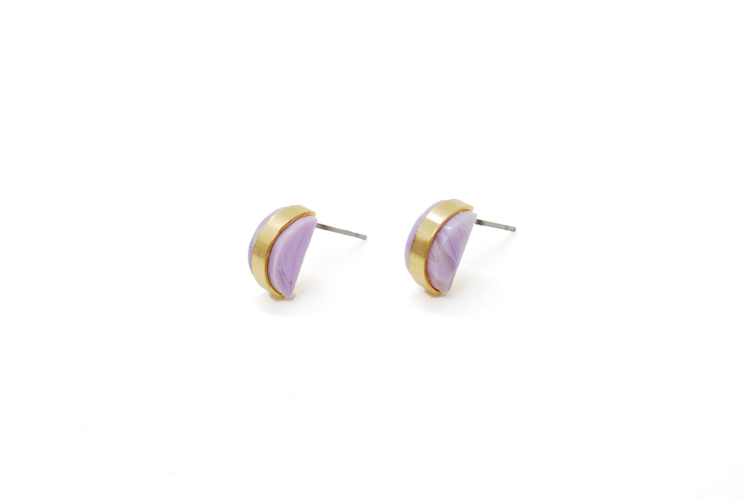 The Studio Studs in Amethyst