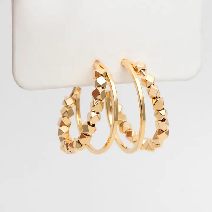 The Suri Hoops-18k Gold Plated Earrings