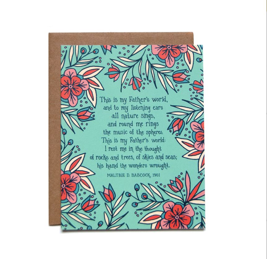 This is My Father's World Greeting Card