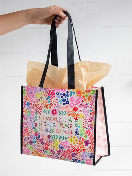 The World Is Brighter Medium Happy Bag