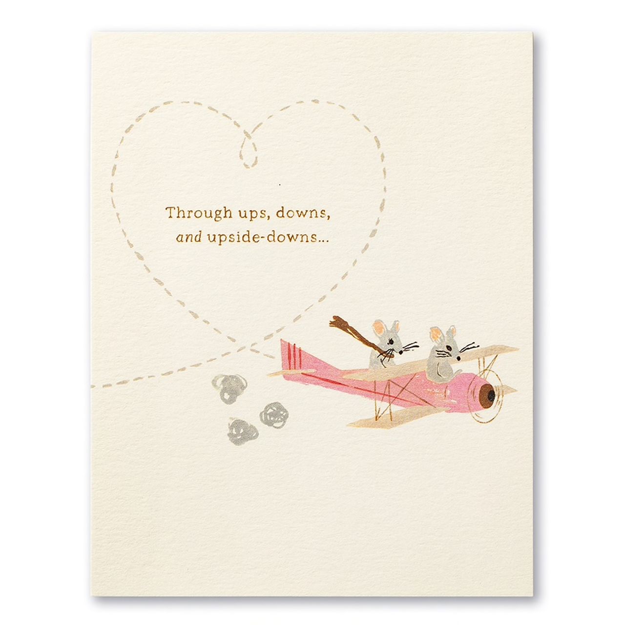 Through ups, downs, and upside-downs...- Anniversary Card